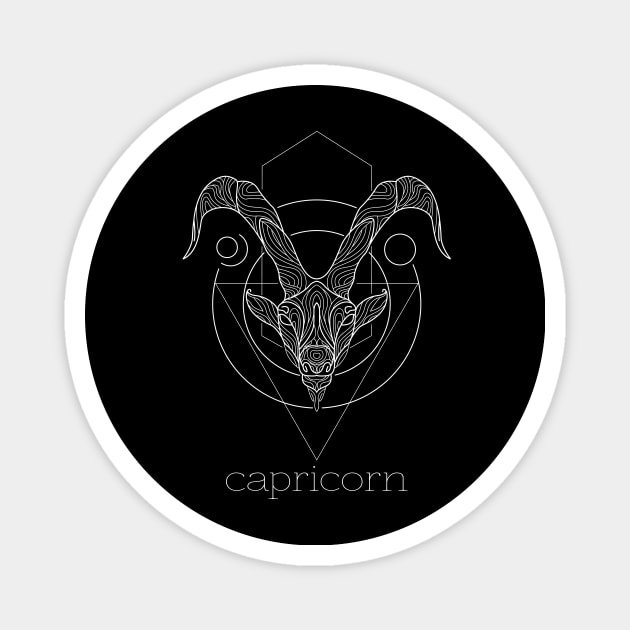 Capricorn Zodiac Sign Magnet by simplecreatives